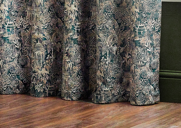 Bengal Eyelet, Wedgewood - Ready Made Curtains - Image 6